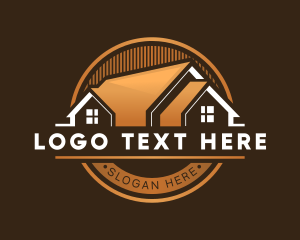 Roof - Contractor House Roofing logo design
