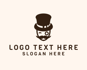 High Society - Classy Gentleman Hat logo design