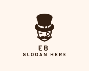 Barber - Classy Gentleman Hat logo design