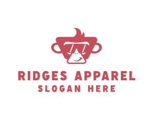 Monkey Sunglasses Fashion logo design