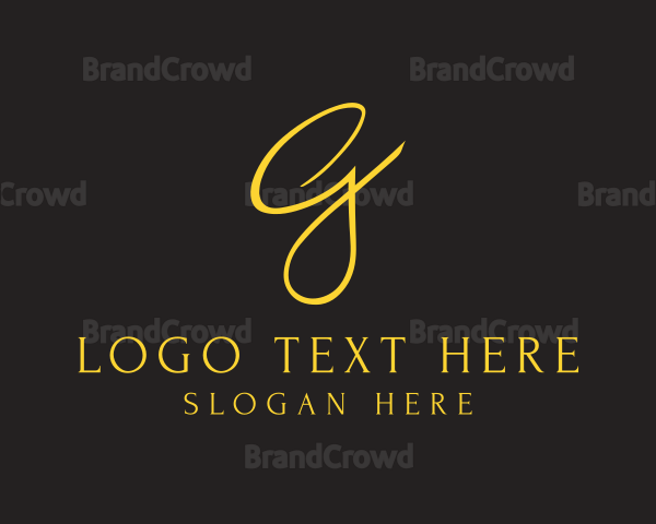 Elegant Wedding Calligraphy Logo