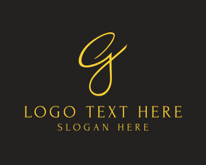 Letter G - Elegant Wedding Calligraphy logo design