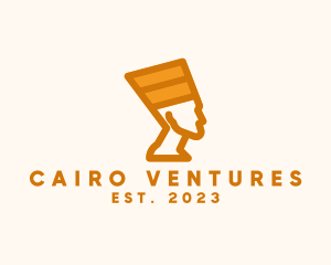 Cairo - Egypt Pharaoh Sculpture logo design