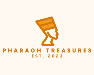 Egypt Pharaoh Sculpture  logo design