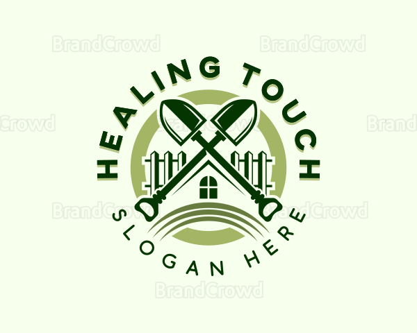 Shovel Lawn Landscaping Logo