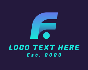 Modern - Modern Gradient Letter F logo design