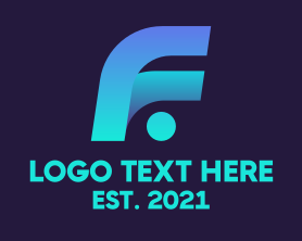 Modern - Modern Gradient Letter F logo design