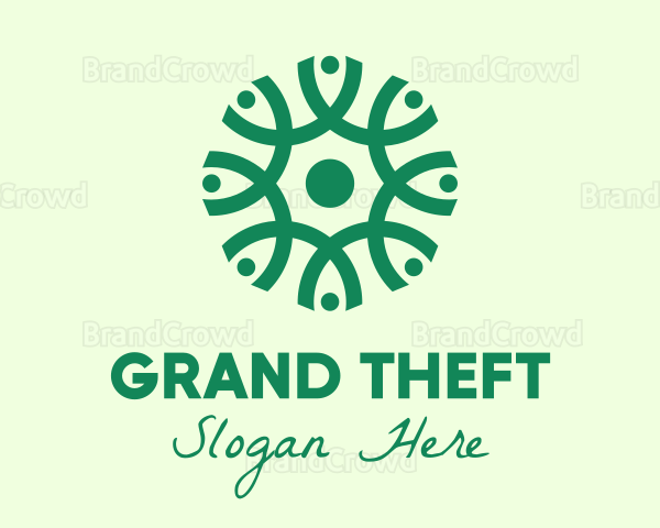 Green Organic Pattern Logo