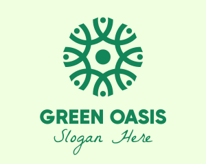 Green Organic Pattern logo design