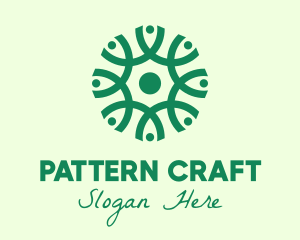 Green Organic Pattern logo design