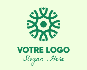 Organic - Green Organic Pattern logo design