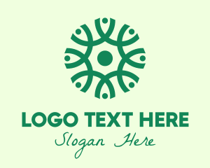 Vine - Green Organic Pattern logo design