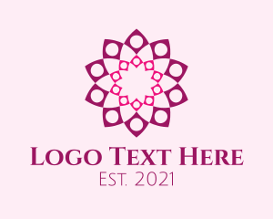 Massage - Decorative Flower Pattern logo design