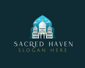 Mosque - Islamic Mosque Temple logo design