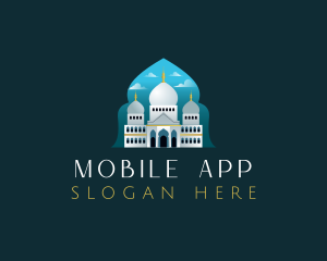Construction - Islamic Mosque Temple logo design