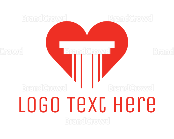 Red Heart Pillar Logo