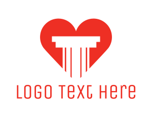 Red Heart Pillar Logo