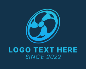 Blue - Exhaust Fan Ventilation logo design