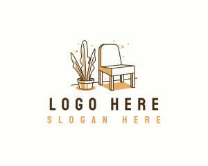 Upholstery - Chair Furniture Seat logo design