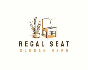 Chair Furniture Seat logo design