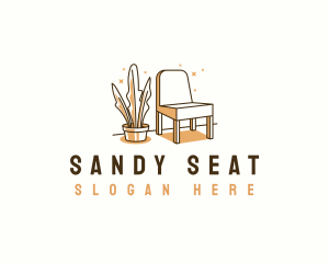 Chair Furniture Seat logo design