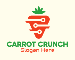 Carrot - Modern Digital Carrot logo design