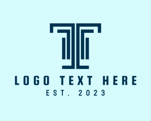 Property - Geometric Pillar Real Estate logo design