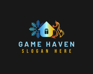 Snowflake Flame House Logo