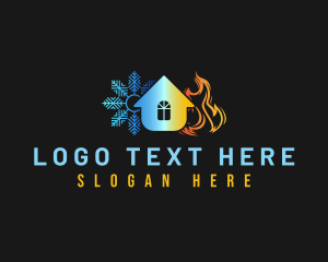 Snowflake Flame House Logo