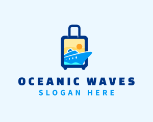 Ship - Luggage Ship Travel logo design