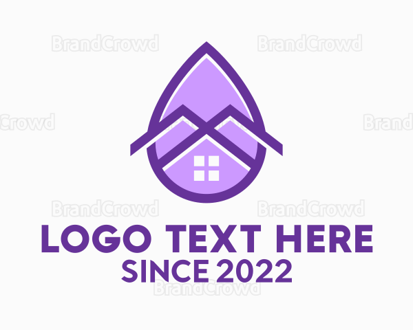 Purple Droplet Housing Logo
