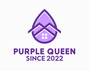 Purple Droplet Housing  logo design