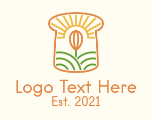 Farming - Organic Vegan Bread logo design