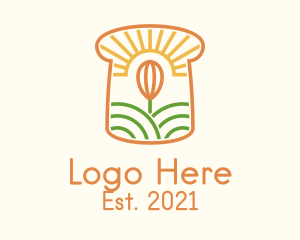 Farmer - Organic Vegan Bread logo design