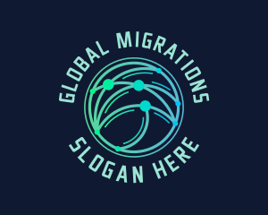 Global Logistics Transportation logo design