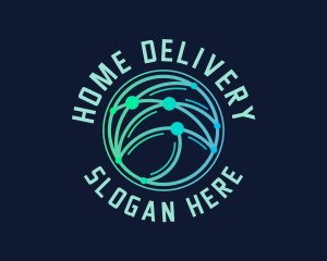 Global Logistics Transportation logo design