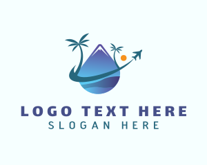 Blue Moon - Island Mountain Travel logo design