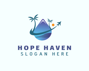 Trip - Island Mountain Travel logo design