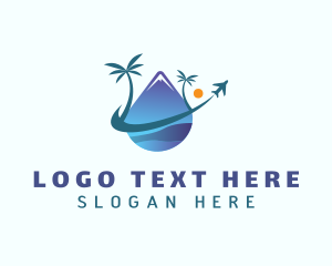 Camping - Island Mountain Travel logo design