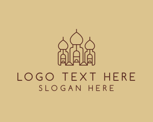 Religion - Brown Arabic Palace logo design