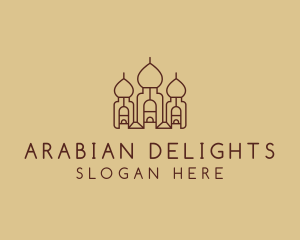 Arabic - Brown Arabic Palace logo design