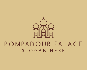 Brown Arabic Palace  logo design