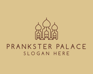 Brown Arabic Palace  logo design