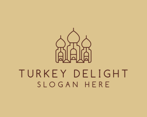 Turkey - Brown Arabic Palace logo design
