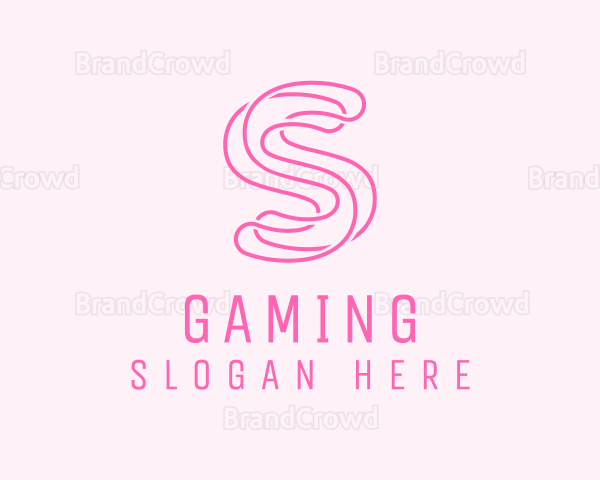 Pink Spa Letter S Logo
