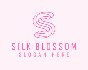 Pink Spa Letter S logo design