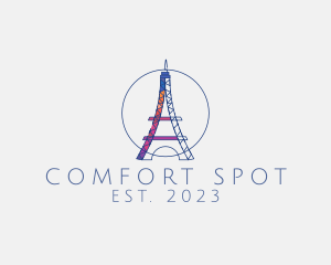 Creative Eiffel Tower logo design