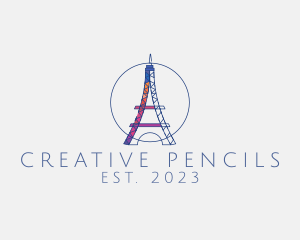 Creative Eiffel Tower logo design