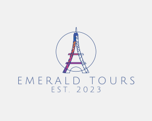 Creative Eiffel Tower logo design