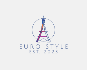 Creative Eiffel Tower logo design